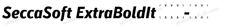 SeccaSoft ExtraBoldIt 字体下载字体转换 SeccaSoft ExtraBoldIt 字体下载字体转换
